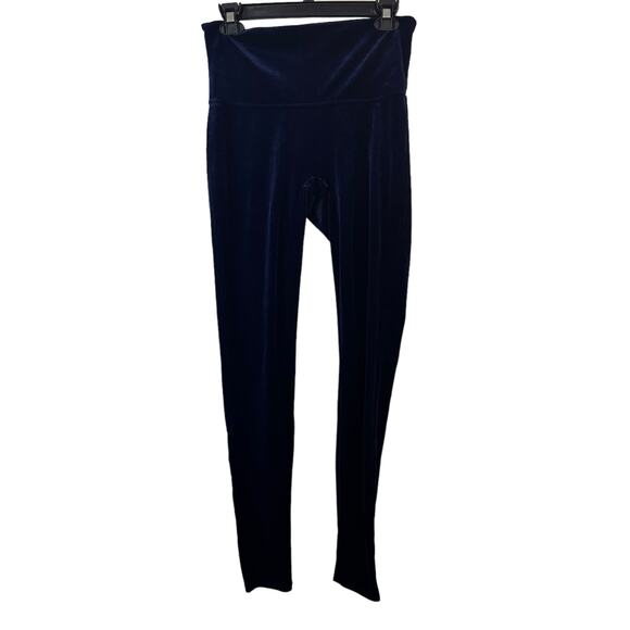 Spanx Blue Velvet Leggings sz Large - Picture 5 of 11